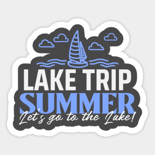 Summer Lake Trip Sticker